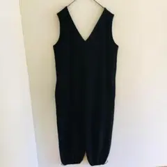 【La-gemme】【M】オールインワン　Vネック　オーバーオール