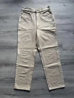 【GU】 ハイウエストストレートジーンズ　ナチュラル　WOMEN M