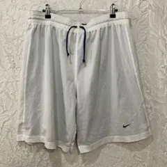 NIKE ナイキ メッシュ ハーフパンツ ホワイト リバーシブル　サイズLのサムネイル