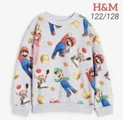 H&M 新品 マリオオーバーサイズスウェットトレーナー122/128