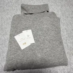 ユニクロ　UNIQLO 3Dカシミヤ タートルネック セーター XL