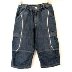 NIKE キッズ デニムカーゴハーフパンツ ダークブルー 130