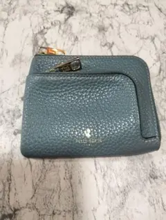 PELLE BORSA 二つ折り財布 ブルー ミニ財布のサムネイル