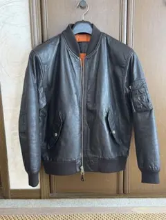 ma-1 レザージャケット　ヴィンテージ