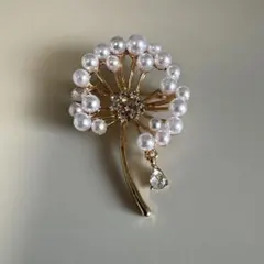 【新品未使用】パール ブローチ お花 卒業式 入学式 アクセサリー 結婚式