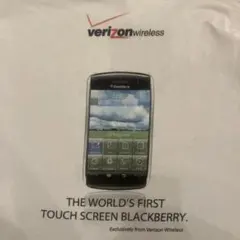 00s 希少 BlackBerry 企業T 長袖 Tシャツ 白 XL 両面のサムネイル