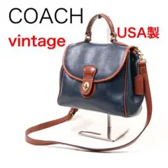 H2449-34オールド コーチ　シェリダンバイカラーショルダー付ハンドバッグ