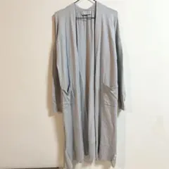 Broderie&Co ロングカーディガン グレー 羽織り ナノユニバース 薄手