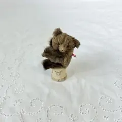 テディベア　リアルファー　フィギュア　置物　くま　ドイツ　ヴィンテージ