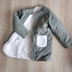 BEAMS mini ボアキルトリバーシブルコート★150