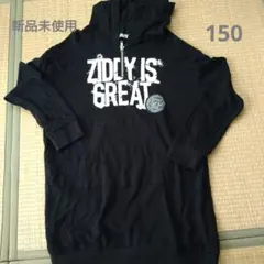 新品　ziddy girl 　ワンピース　チュニック　スウェット　黒　150
