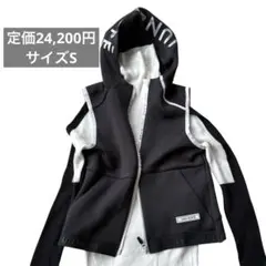 ジュン アンド ロペ　フーディ ベスト 　ノースリーブパーカー　S