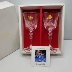 KAGAMI CRYSTAL／カガミクリスタル　ワイングラス　2客　新品未使用