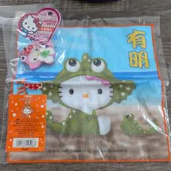 ご当地キティ ムツゴロウ ハンカチ スライドミラーチャーム