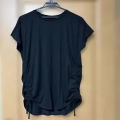 美品　ブラック　サイドドロストTシャツ　S alpenのサムネイル