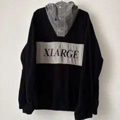 XLARGEコーデュロイパーカー エクストララージパーカー 刺繍ロゴ
