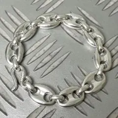 ヴィンテージ ブレスレット ビッグ アンカー ジャンティーク シルバー