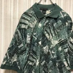 レア 90s NIKE ナイキゴルフ 総柄 ポロシャツ ビッグサイズ