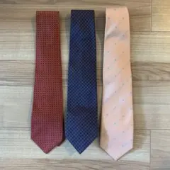 ネクタイ 3本セット ディオール, バーバリー, アクアスキュータム