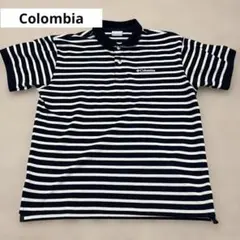 Columbia ボーダー ポロシャツ ネイビー×ホワイトのサムネイル