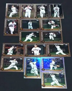 topps chrome 読売ジャイアンツ ベース リフレクター 16枚