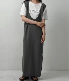 lawgy u neck long vest / uネックロングベスト