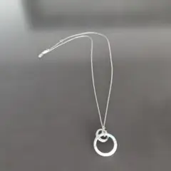 アンタイトル　シルバー ダブルリング ネックレスのサムネイル