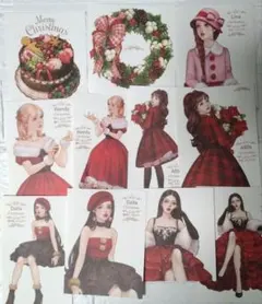 hwara様 クリスマスステッカー 11枚セット