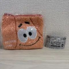 スポンジボブ パトリック モコモコスクエアポーチ　ガチャ