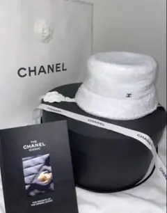 CHANEL シャネル バケットハット ブラック ホワイト カメリア 美品♡ バケットハット CHANEL(シャネル) ハット(レディース) - ブランド通販