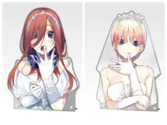 一番くじ　五等分の花嫁　バストアップアクリルボード　三玖　一花