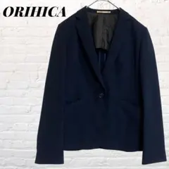 ORIHICA ストライプ ネイビー スーツ - メルカリ