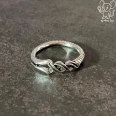 シルバー925 ツイスト 編み込み ユニセックス オープンリング 新品未使用#4