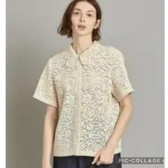 Steven Alan LACE SHORT SLEEVE BLOUSEのサムネイル