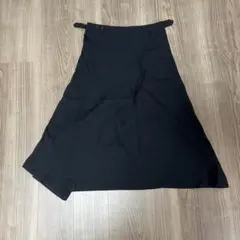 タグ付き新品未使用 Y’s ワイズ シアー マキシ丈スカート アシンメトリー トールサイズ アシンメトリー片側フレアナローマキシスカート