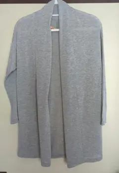 NATURAL BEAUTY BASIC グレーコーディガン Mサイズ