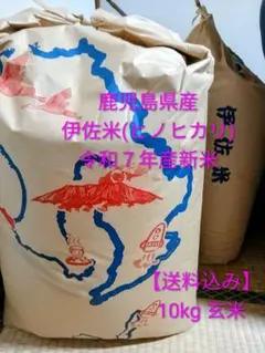 【お得!!】令和7年産 新米 鹿児島県産 伊佐米(ヒノヒカリ)玄米 10kgのサムネイル