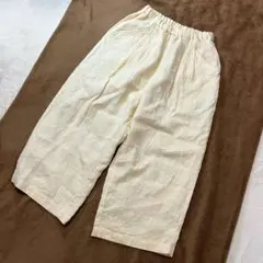 ハンドメイド＊もんぺパンツ サルエルタイプ シアバターリネン L