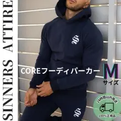 日本未入荷☆ SINNERS ATTIRE COREフーディネイビー Mサイズ