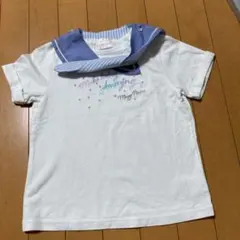 mezzo piano セーラーカラー Tシャツ 140cm