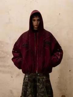 特価PERSONSOUL Dirty Cotton Coat 中綿フードブルゾン