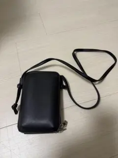 DISCOAT 미니 숄더백 블랙