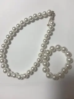 パール　ネックレス・ブレスレットセット
