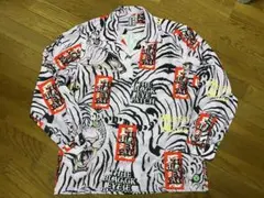 新品　桑田佳祐着用モデル　百鬼柄　長袖シャツ　ピンク
