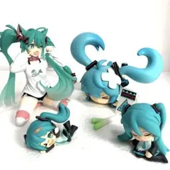 初音ミク Desktop Cute 猫耳Tシャツver. フィギュア　4点セット
