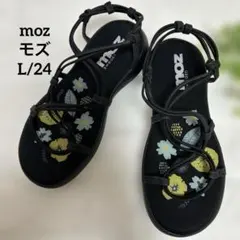 【新品未使用】mozモズ コードストラップフラットサンダル L