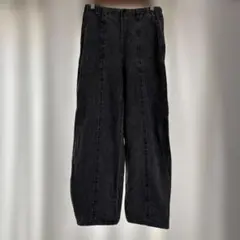 GU ワイドパンツ ゴムウエスト