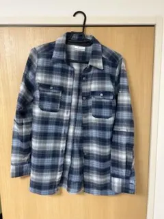 Columbia ネルシャツ ネイビー系チェック