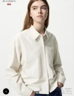 JW ANDERSON ストライプシャツ Lサイズ ベージュ　UNIQLO