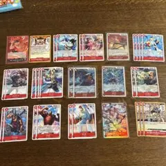 ワンピースカード 白ひげ海賊団 赤エースデッキパーツセット - メルカリ